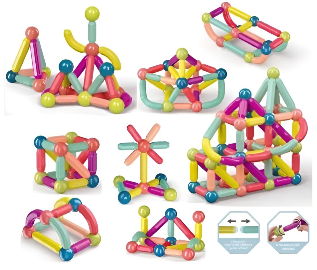 DIY Magnetic Sticks & Balls Set – Build, Learn & Play!
