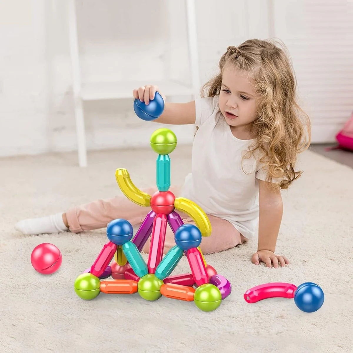 DIY Magnetic Sticks & Balls Set – Build, Learn & Play!