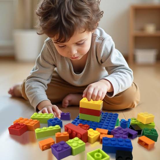 54-Piece Educational Building Blocks Set