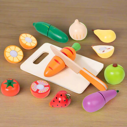 Wooden Vegetable Cutting Set